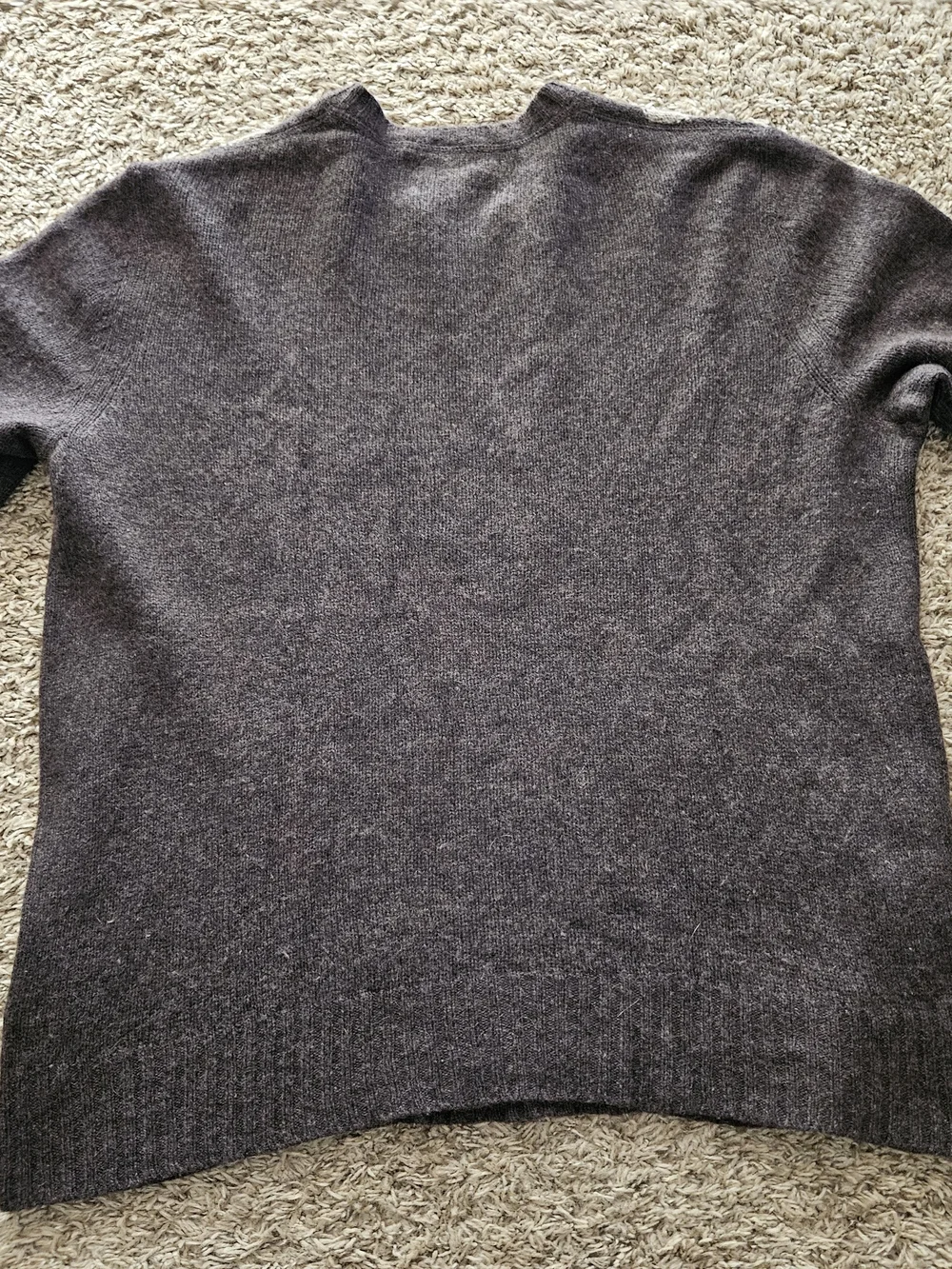 Banana Republic Luxury Winter Blend Men's Brown Cashmere Wool Sweater Size Large